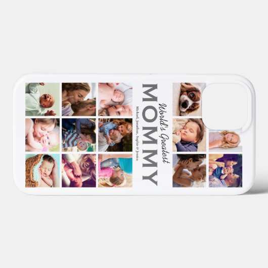 Wereldwijd de grootste mammiefoto collage Case-Mate iPhone case (Achterkant (horizontaal))