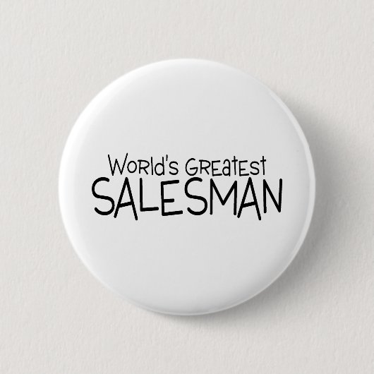 Wereldwijd de grootste Salesman Ronde Button 5,7 Cm (Voorkant)