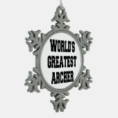 Wereldwijd de grootste slager tin sneeuwvlok ornament (Links)