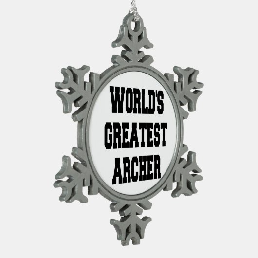 Wereldwijd de grootste slager tin sneeuwvlok ornament (Links)