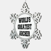 Wereldwijd de grootste slager tin sneeuwvlok ornament (Rechts)