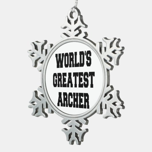 Wereldwijd de grootste slager tin sneeuwvlok ornament (Rechts)