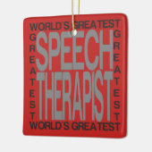 Wereldwijd de grootste spraaktherapie keramisch ornament (Links)