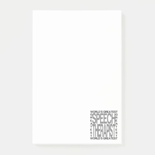 Wereldwijd de grootste spraaktherapie post-it® notes (Voorkant)