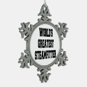 Wereldwijd de grootste Steamfitter Tin Sneeuwvlok Ornament (Links)