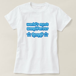 Wereldwijd de meest kruideniersnanny t-shirt