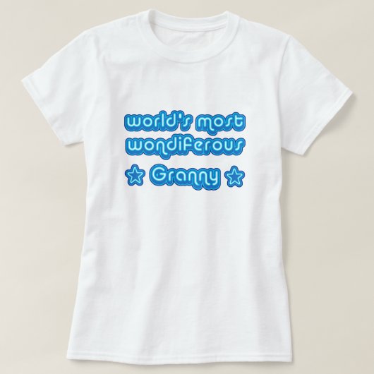 Wereldwijd de meeste bonny van Wondiferous T-shirt (Design voorkant)