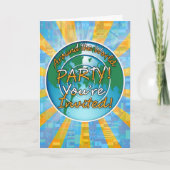 Wereldwijd feest met Wereldbol (Voorkant)