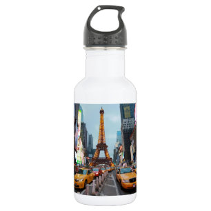 Wereldwijd gemengd - New York City & Parijs Waterfles