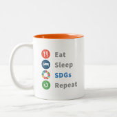 Wereldwijd geschenk voor leraren Afgestudeerden &  Tweekleurige Koffiemok (Links)