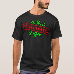 Wereldwijd gevaccineerd ,Zwart ,Klein T-shirt
