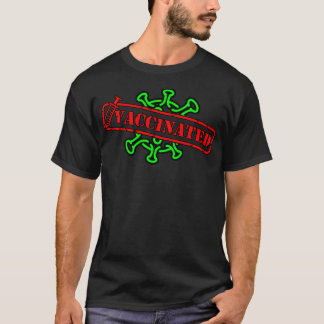 Wereldwijd gevaccineerd ,Zwart ,Klein T-shirt