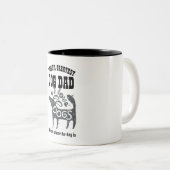 Wereldwijd GROOTSTE DOG DAD - Thuis is waar de hon Tweekleurige Koffiemok (Voorkant rechts)