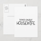 Wereldwijd grootste huisvrouw briefkaart (Voorkant / Achterkant)
