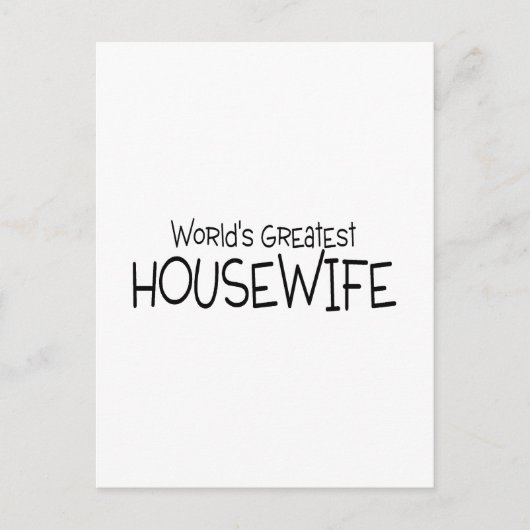 Wereldwijd grootste huisvrouw briefkaart (Voorkant)