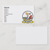 WERELDWIJD GROOTSTE MEMMY VROUWEN CARTOON CONTACTKAARTJE (Voorkant / Achterkant)