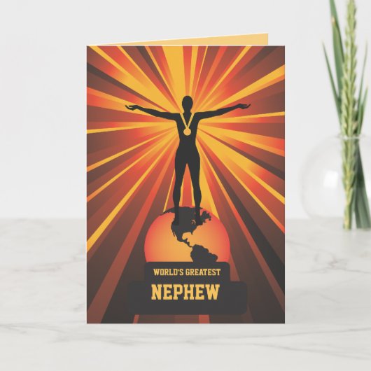 Wereldwijd GROOTSTE Nephew Golden Award - Groet Kaart (Voorkant)