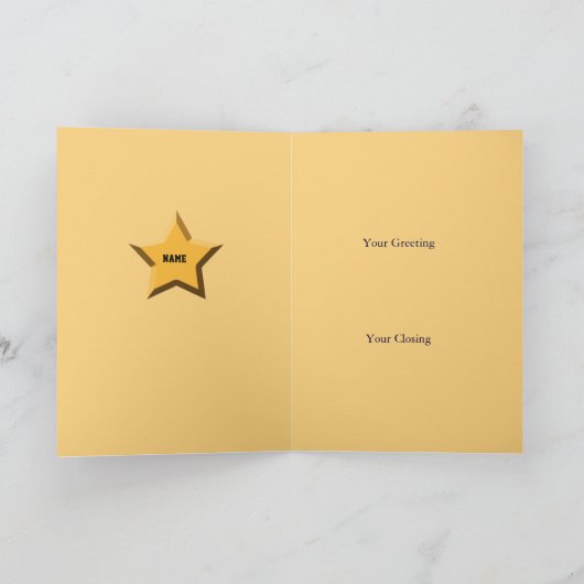 Wereldwijd GROOTSTE Nephew Golden Award - Groet Kaart (Binnen)