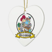 WERELDWIJD GROOTSTE VERBLIJF IN HOME MOM-CARTOON KERAMISCH ORNAMENT (Links)