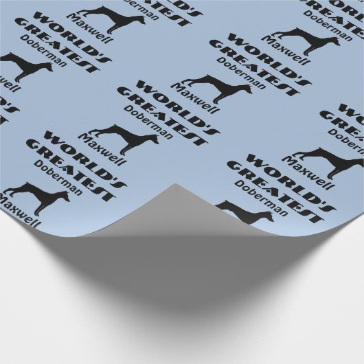 Wereldwijd het grootste doekje van Doberman Cadeaupapier (Hoek)