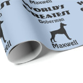 Wereldwijd het grootste doekje van Doberman Cadeaupapier (Rol Hoek)