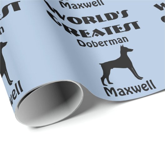 Wereldwijd het grootste doekje van Doberman Cadeaupapier (Rol Hoek)