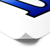 Wereldwijd het grootste Poster voor papa 20x20 inc (Hoek)