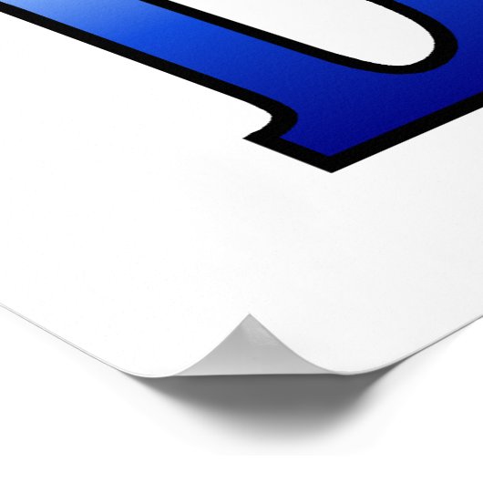 Wereldwijd het grootste Poster voor papa 20x20 inc (Hoek)