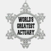 Wereldwijd het meest aantrekkelijke tin sneeuwvlok ornament (Voorkant)