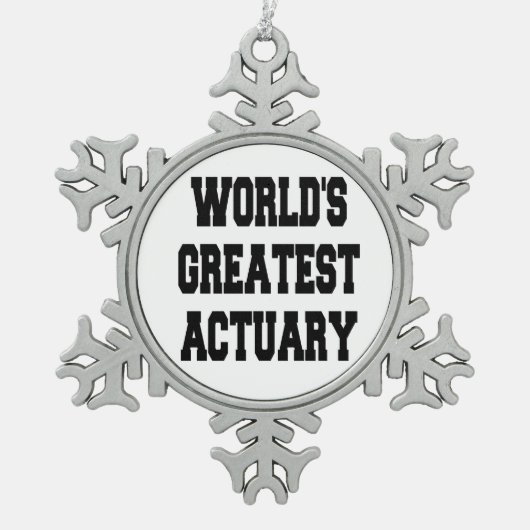 Wereldwijd het meest aantrekkelijke tin sneeuwvlok ornament (Voorkant)