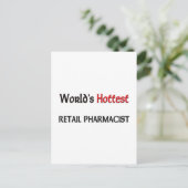 Wereldwijd Hottest Retail Pharmacist Briefkaart (Staand voorkant)