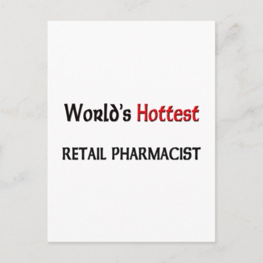 Wereldwijd Hottest Retail Pharmacist Briefkaart (Voorkant)