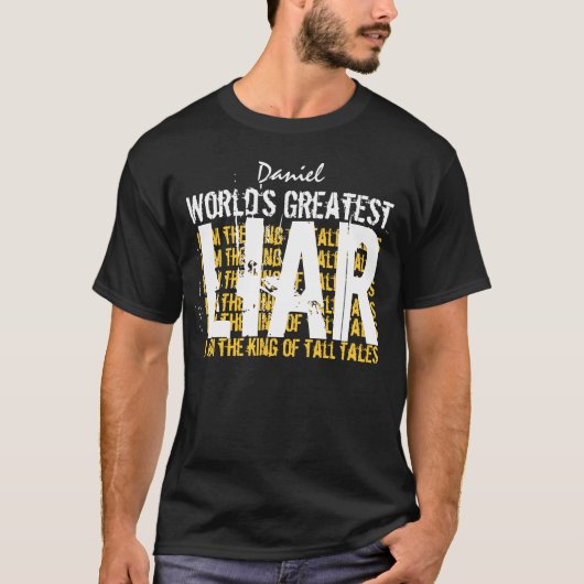 Wereldwijd meest liar Funny A004 T-shirt (Voorkant)