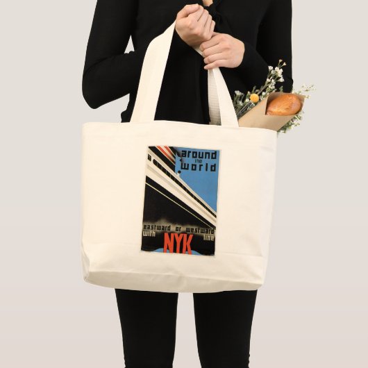 Wereldwijd met NYK Grote Tote Bag (Voorkant (product))