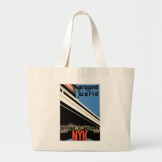 Wereldwijd met NYK Grote Tote Bag (Voorkant)