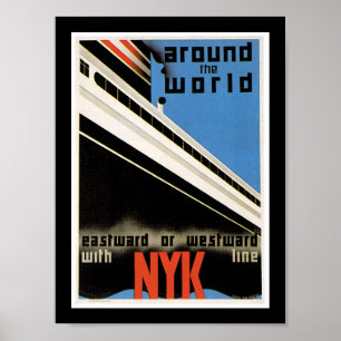 Wereldwijd met NYK Poster