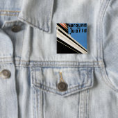 Wereldwijd met NYK Vierkante Button 5,1 Cm (In situ)