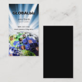Wereldwijd netwerk van mensen visitekaartje (Voorkant / Achterkant)