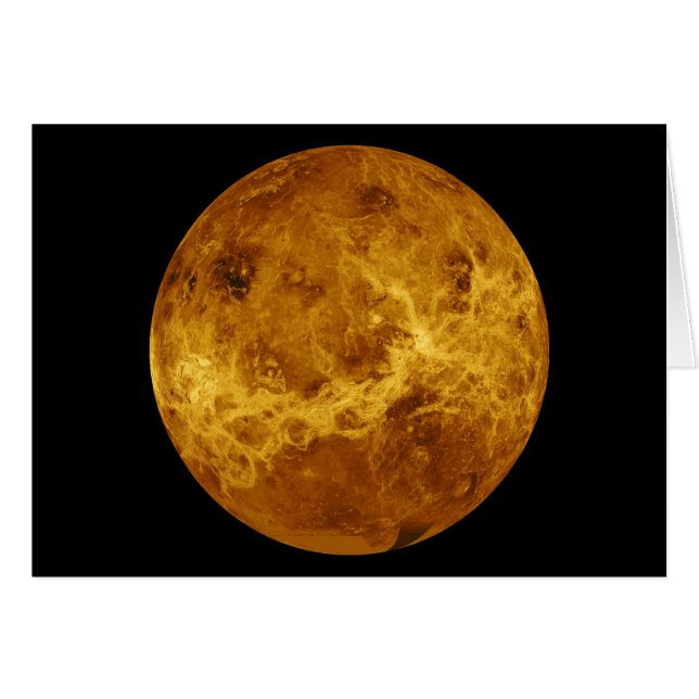 Wereldwijd oppervlak van de Planet Venus (Voorkant Horizontaal)