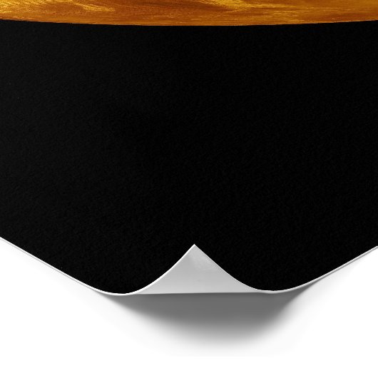 Wereldwijd oppervlak van de Planet Venus Poster (Hoek)