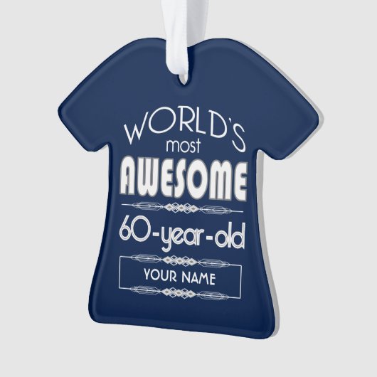 Wereldwijd over de 60e verjaardag van de beste Fab Ornament (voorkant)