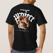 Wereldwijd Project met Teddy Black T-shirt (Achterkant)