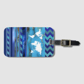 Wereldwijd reizen bagagelabel (Voorkant (horizontaal))