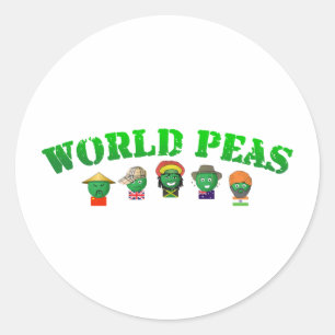Wereldwijd Ronde Sticker