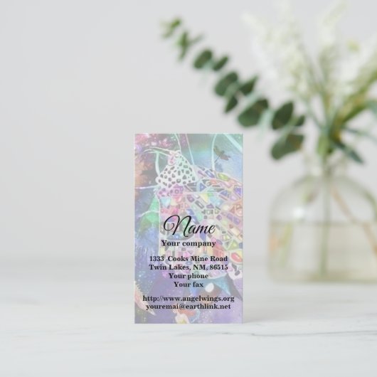 Wereldwijd Visitekaartje papier (Staand voorkant)