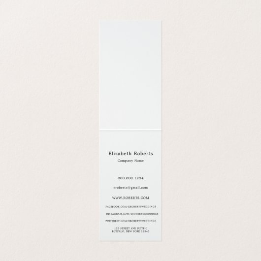 Wereldwijd Visitekaartje reisagent (Binnenkant ongevouwen)