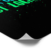 Wereldwijd wereldwijd lokaal milieubewust denken poster (Hoek)