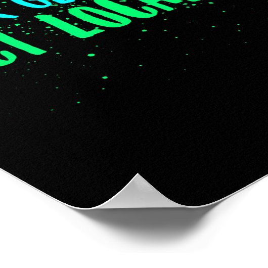 Wereldwijd wereldwijd lokaal milieubewust denken poster (Hoek)