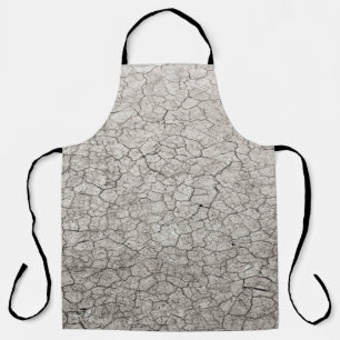 Wereldwijd wormconcept - gekraakte verschroeide aa schort