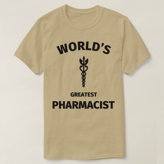 Wereldwijde 27s grootste apotheker t-shirt (Design voorkant)